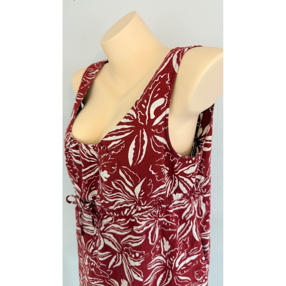 Patagonia Pataloha Dress 14 Floral Organic Cotton Tropical Coastal Pockets - Picture 9 of 11